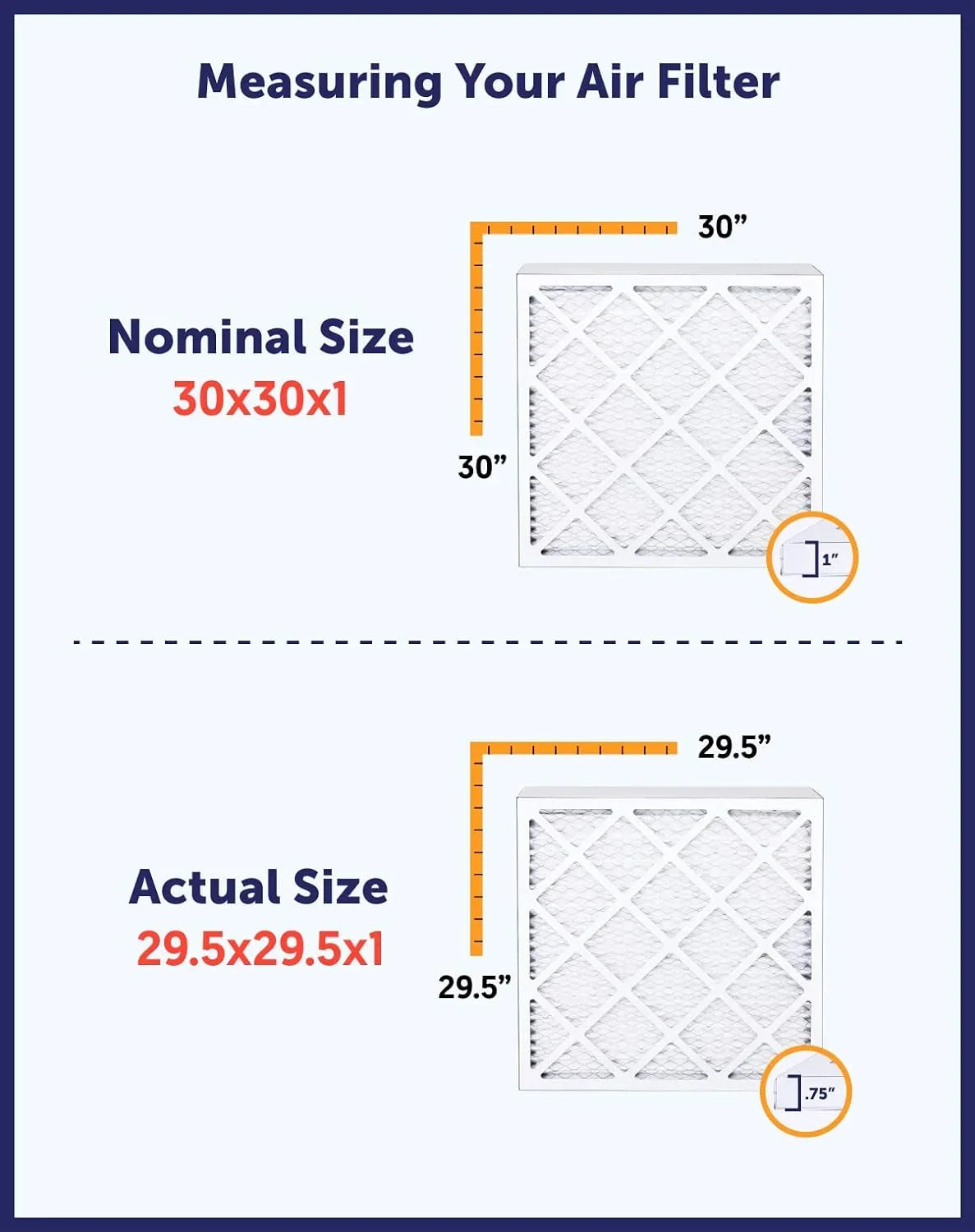 Filter King 15.5x12.5x1 Air Filter | 4-PACK | MERV 8 HVAC Pleated A/C Furnace Filters | MADE IN USA | Actual Size: 15.5 x 12.5 x .75" - Exclusive Design