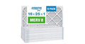 Aerostar 16x25x1 MERV 8 Pleated Air Filters (Actual Size: 15 1/2" x 24 1/2" x 3/4") - 12 Pack