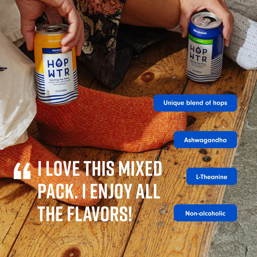 HOP WTR WTR 4 FLAVR VARIETY 12 PK, Pack of 2 - Exclusive Design