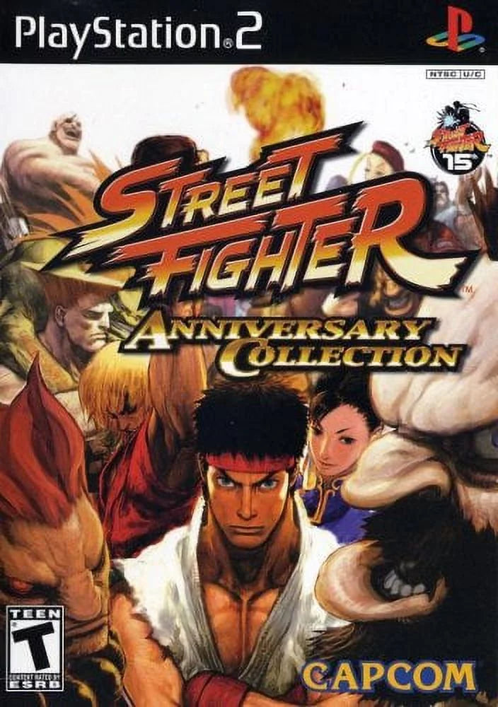 Street Fighter Anniversary Collection PS2 (Brand New Factory Sealed US Version) - Exclusive Design