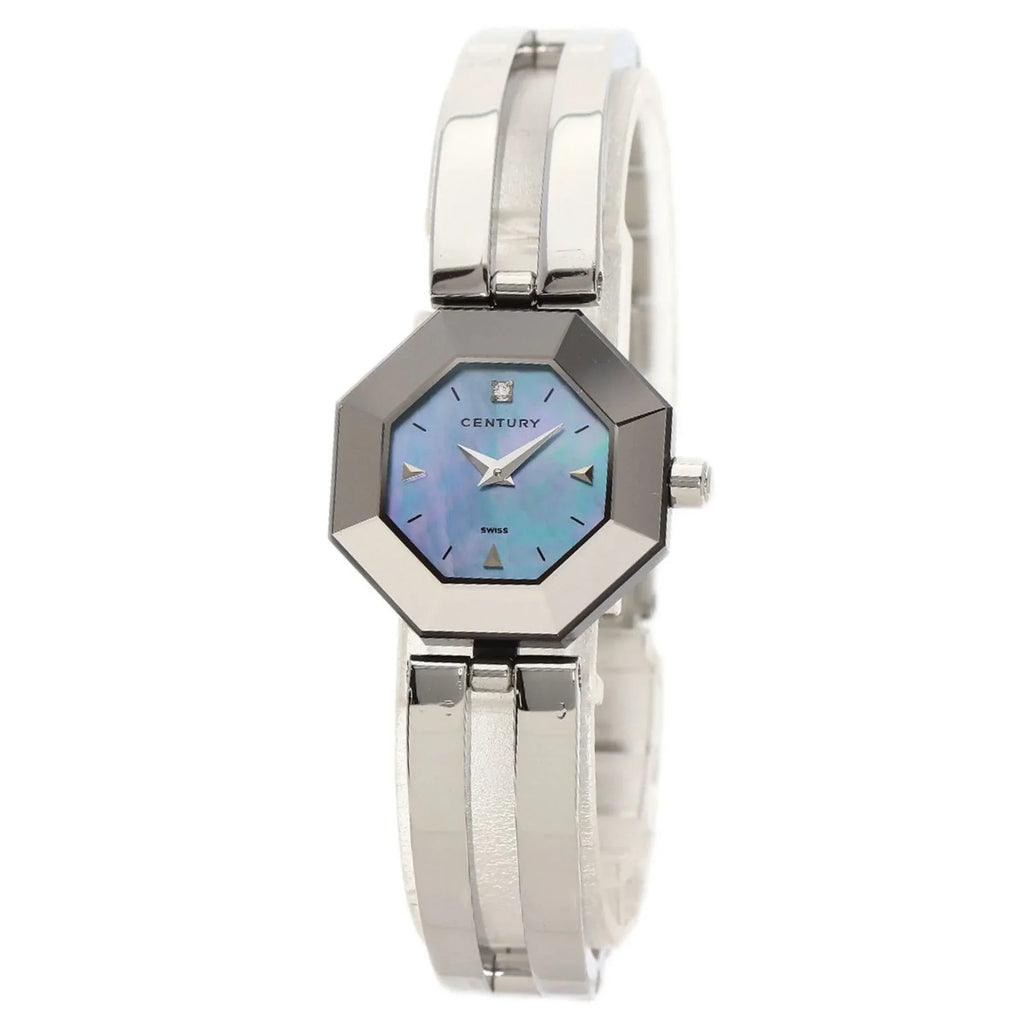 Stylish Pre-Owned Century Time Gem Watch Stainless Steel/SS Ladies CENTURY (Good)