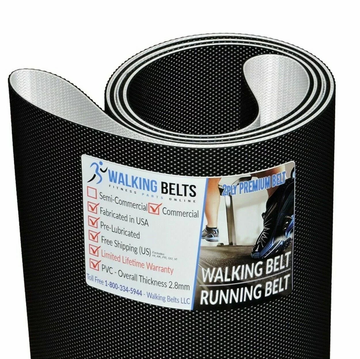 Smooth 9.45ST Treadmill Walking Belt 2ply - Exclusive Design