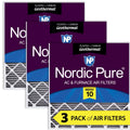 30x36x2 Geothermal MERV 10 Pleated Plus Carbon AC Furnace Filters 3 Pack - Exclusive Design