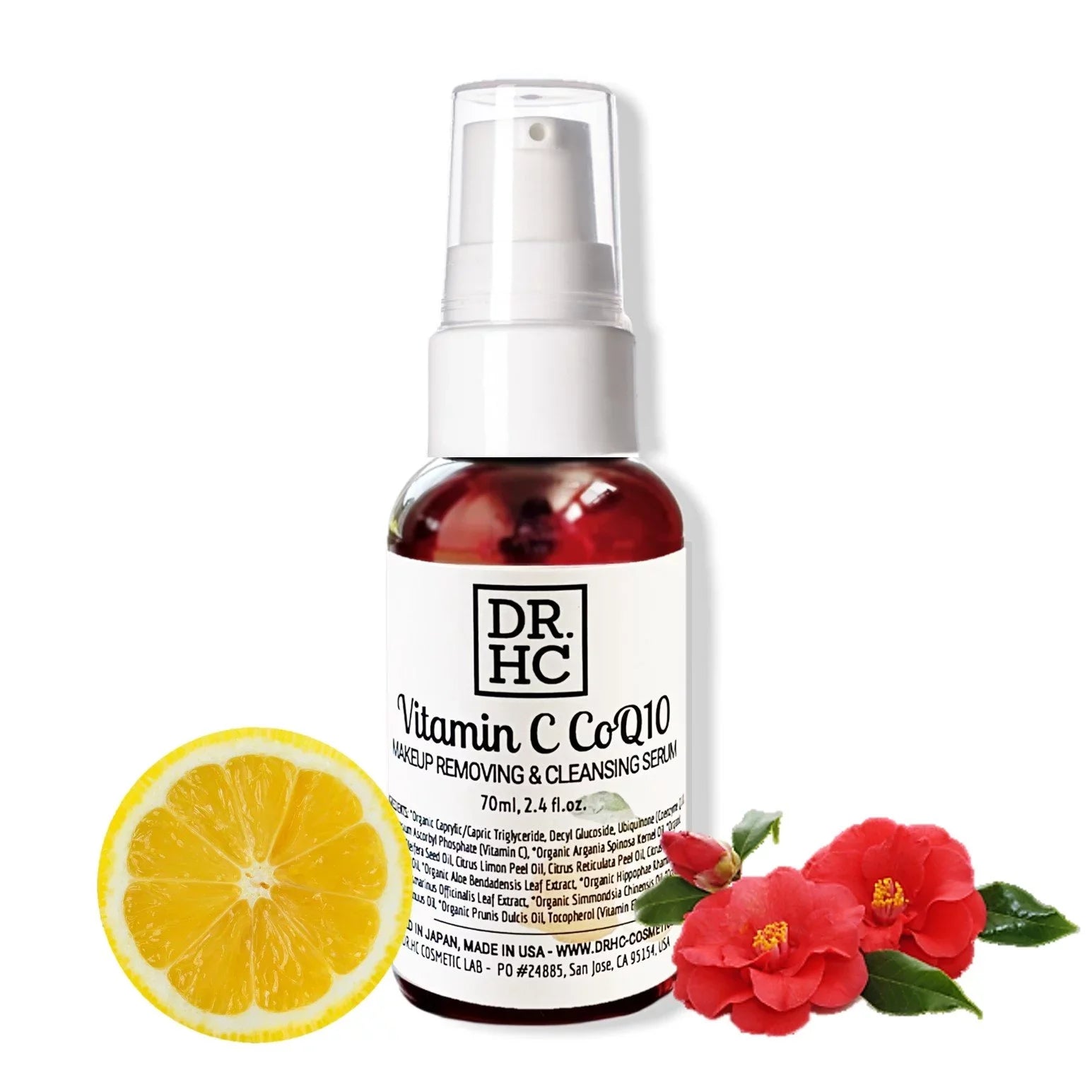 DR.HC Vitamin C CoQ10 Makeup Removing & Cleansing Serum (70ml, 2.4 fl.oz.) (Firming, Skin toning, Anti-aging, Anti-inflammatory...) SHIP FROM: USA - Exclusive Design