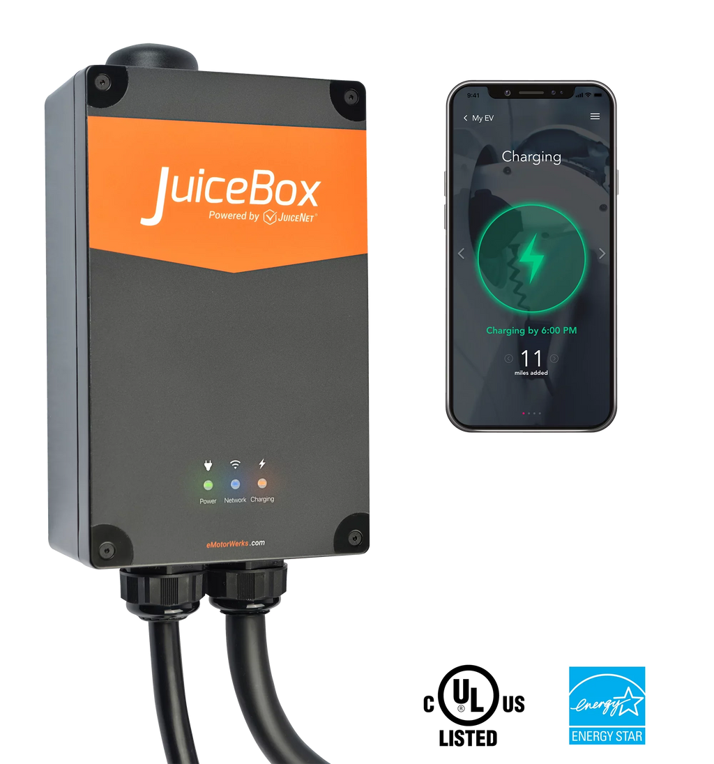 Stylish JuiceBox Pro 40 Electric Car Smart Home Charging Station