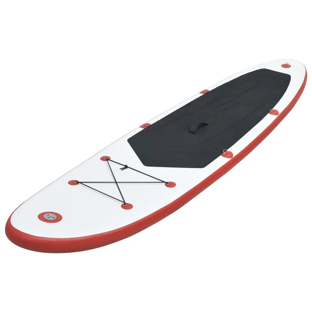 Stand Up Paddle Board Set An Inflatable Surfboard in Captivating Red and White