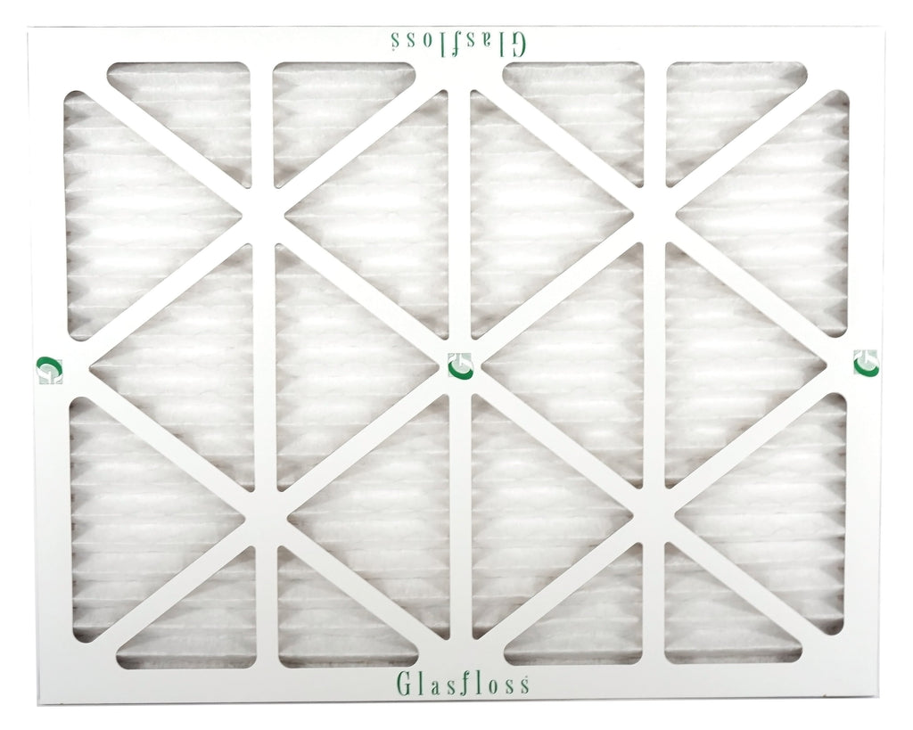 Glasfloss 20x24x1 - MERV 10 -Qty:12 - Furnace Air Filter - Made in USA (Actual Size: 19.5 x 23.5x7/8 inch) - Exclusive Design