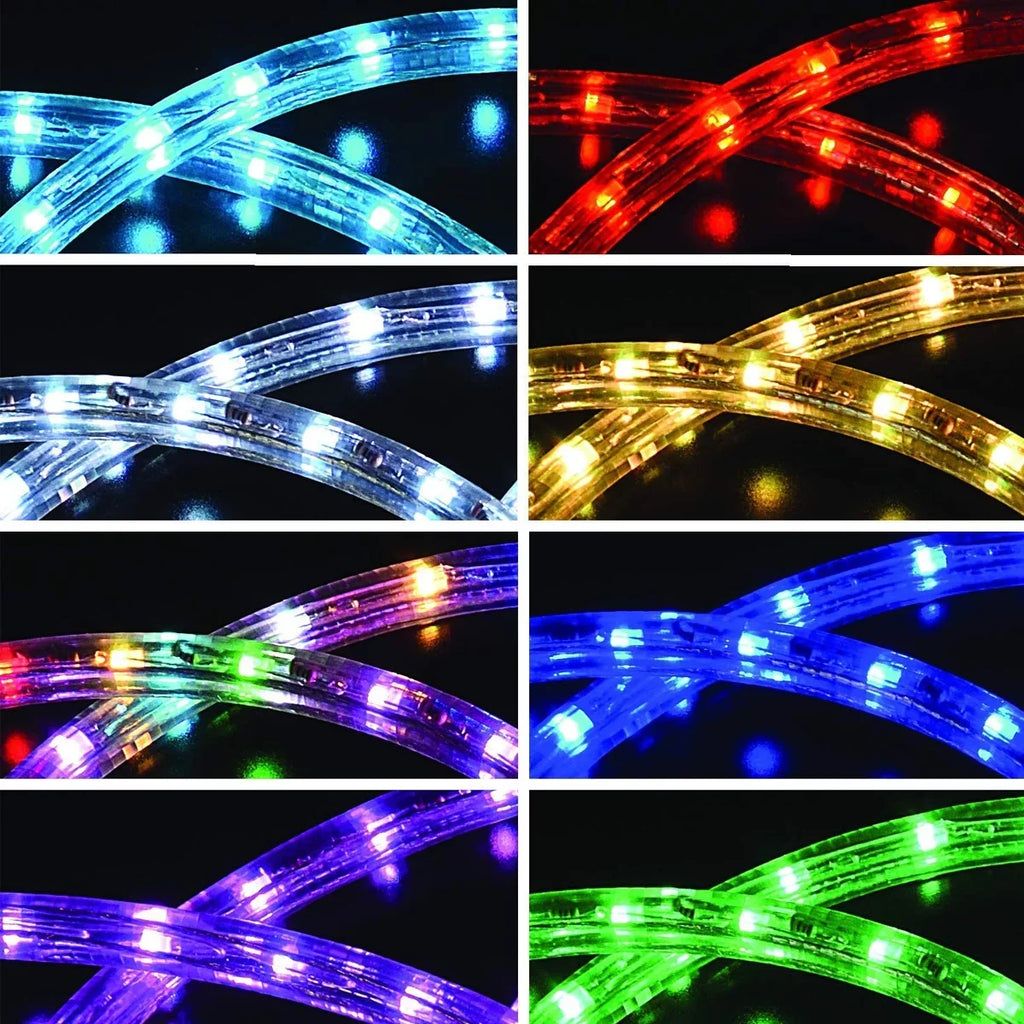 Sterno Home 12ft LED Neon Rope Lamps, 8 Color, Indoor Outdoor Lamping