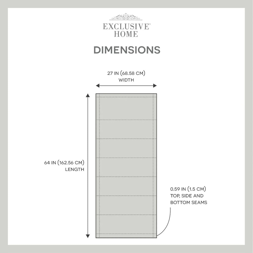 Exclusive Home Bolan Botanical Total Blackout Roman Shade, 27"x 64", White - Exclusive Design