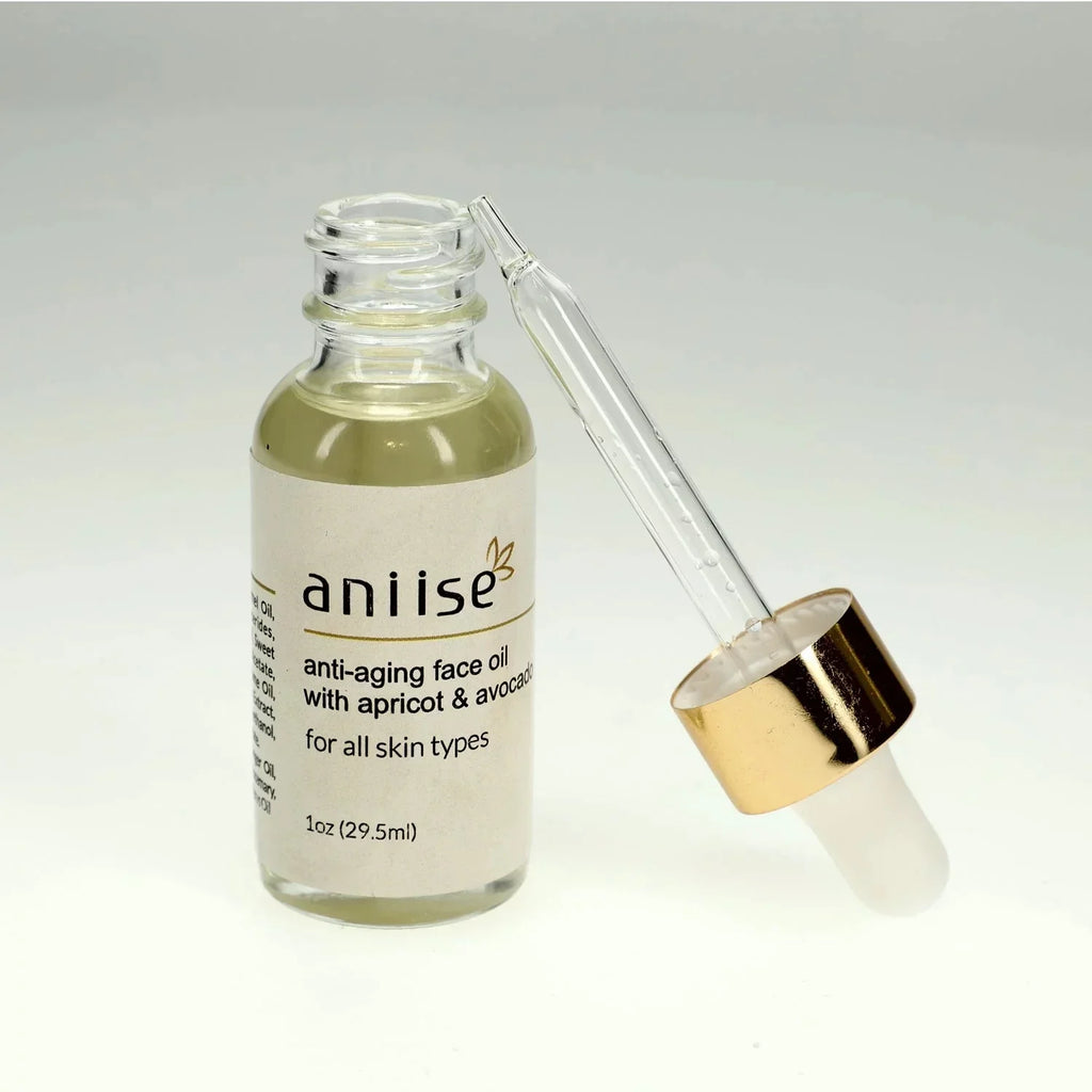 ANIISE Anti &ndash; Aging Face Oil with Apricot and Avocado, For All Skin Types - Made in USA &ndash; 1 oz