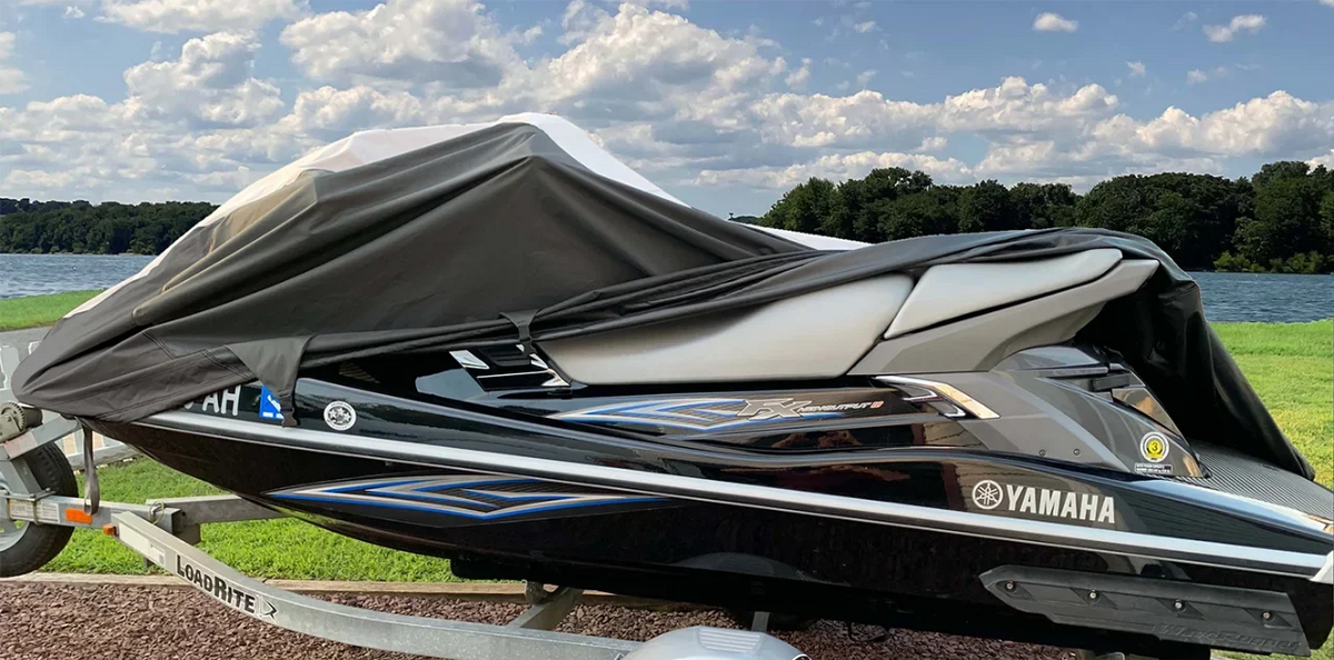 Stylish SUPER HEAVY-DUTY PWC 600D JET SKI Cover Compatible for Sea Doo Sea-Doo Bombardier GTX Limited iS 260 2010-2017