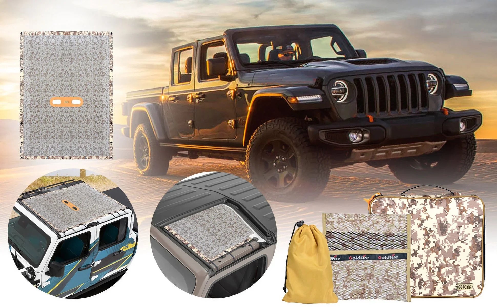Stylish Wrangler Rear Seat Cover Cargo Net with Storage Pouch Bags Trunk Cargo Tool Organizers Backseat Soft-Shell Pet Barrier for JK JL