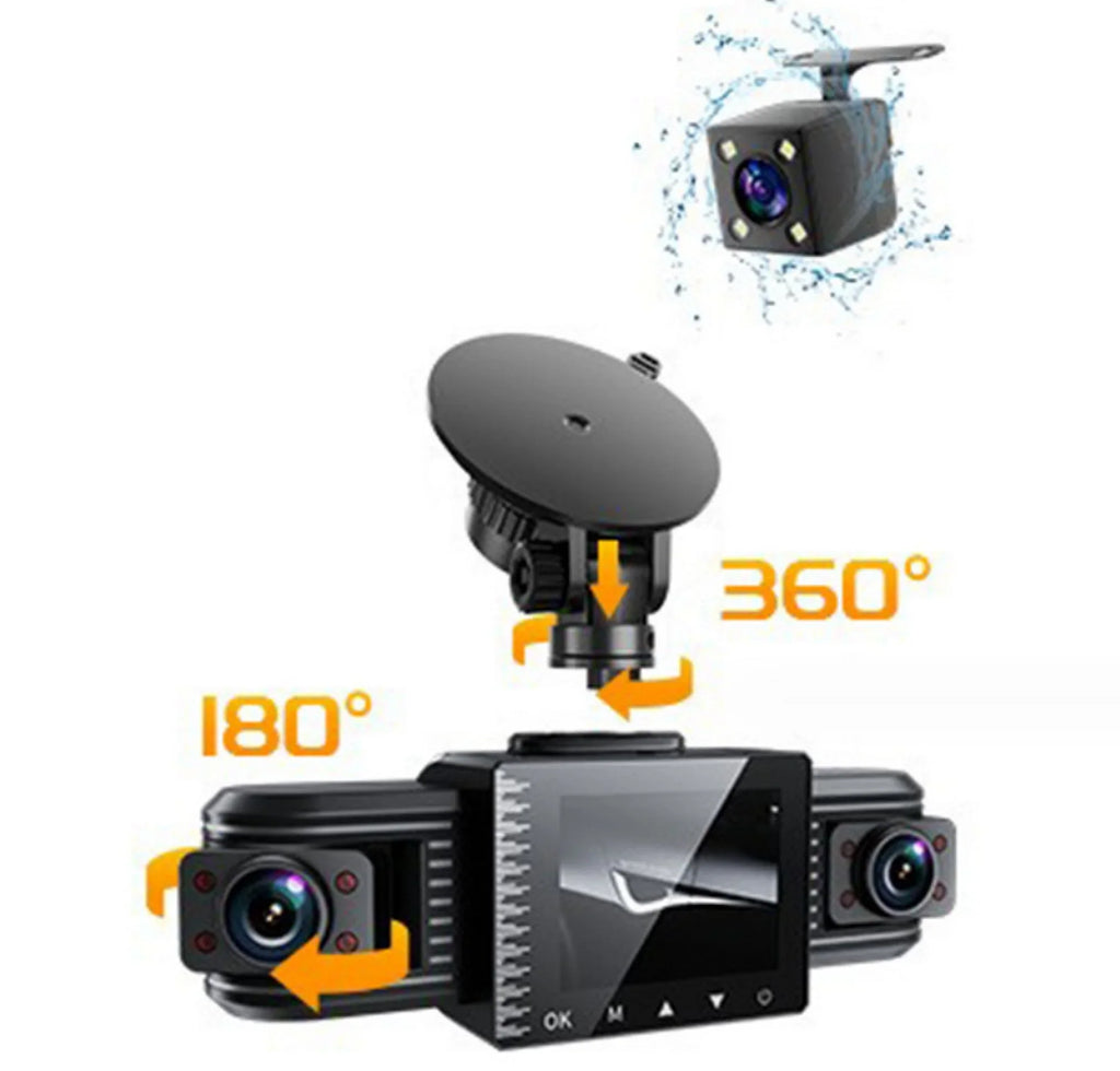 F30 HD Dual Lens Car Camera Vehicle DVR Dash Cam Video Recorder - Exclusive Design