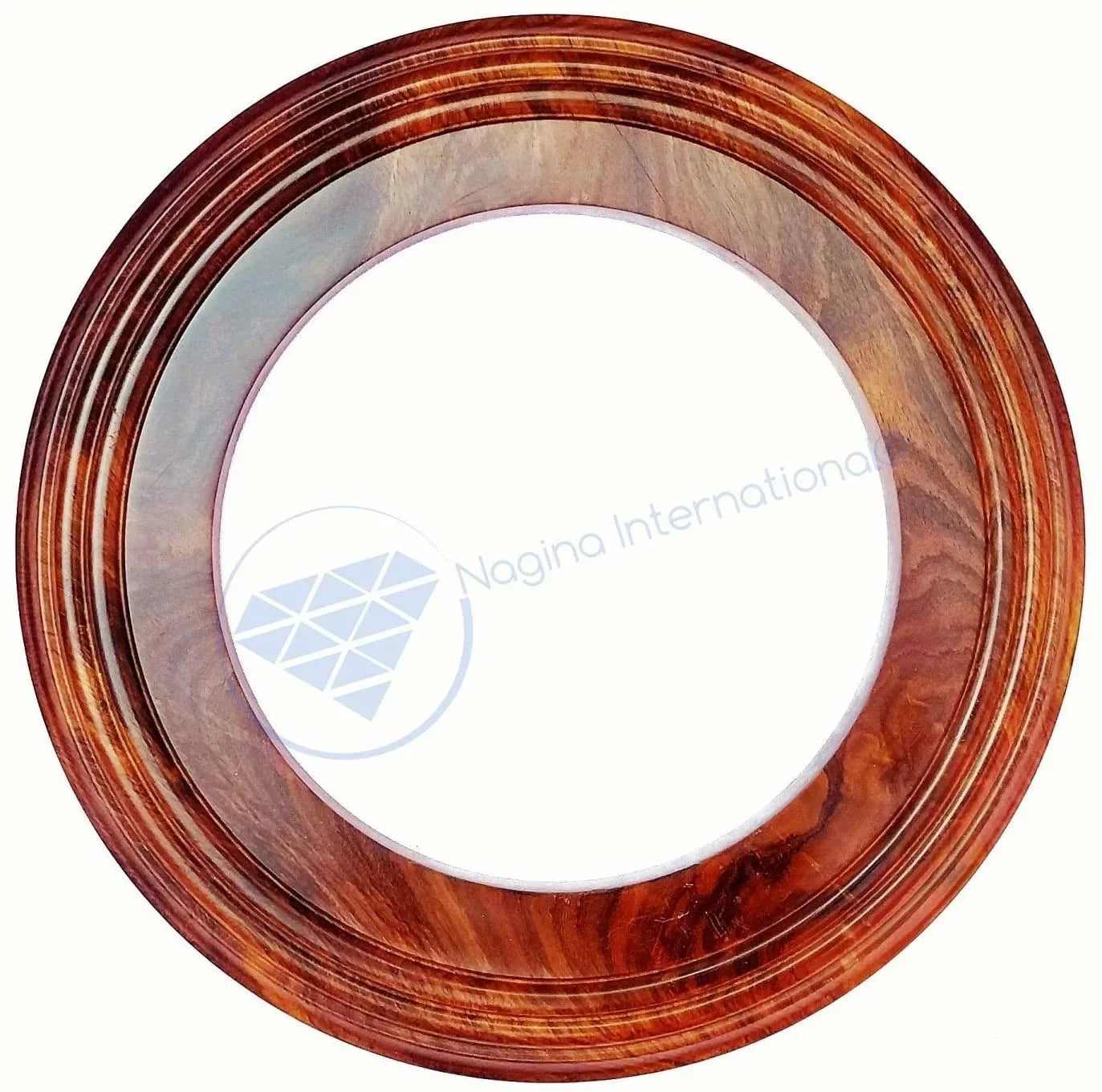 Nagina International Polished Handcrafted Wooden Base | Solid Hardwood Frame (12 Inches)