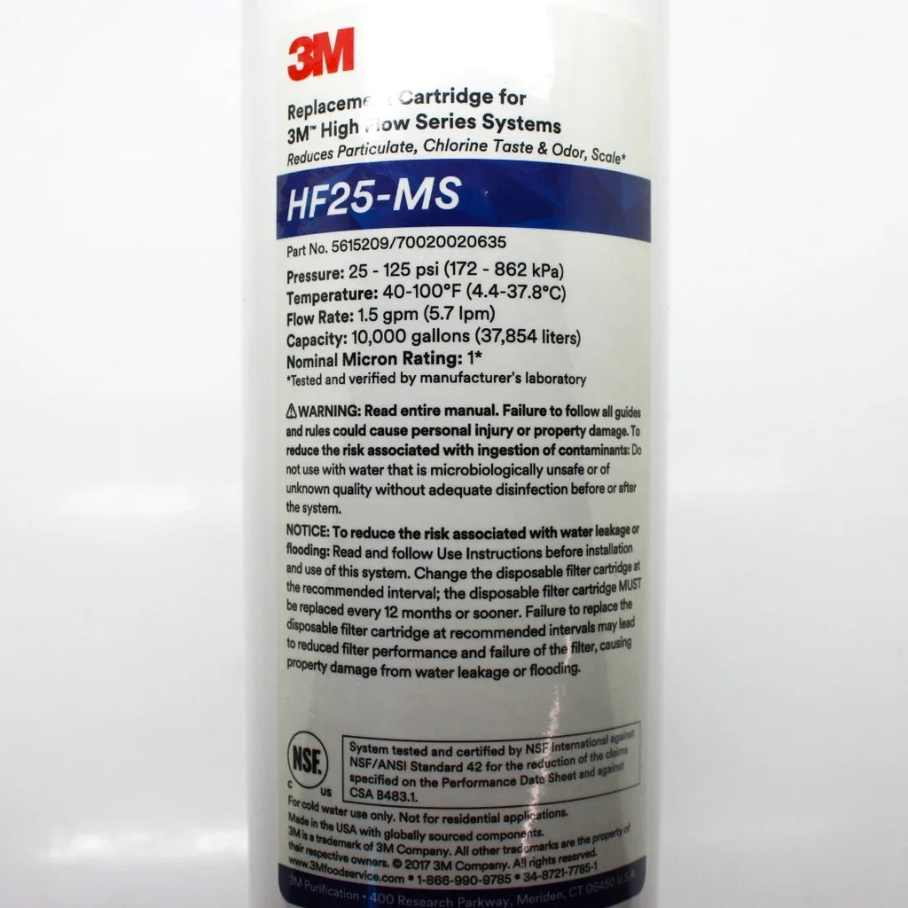 3M HF25-MS Replacement Cartridge 123488 5615209 7000001677