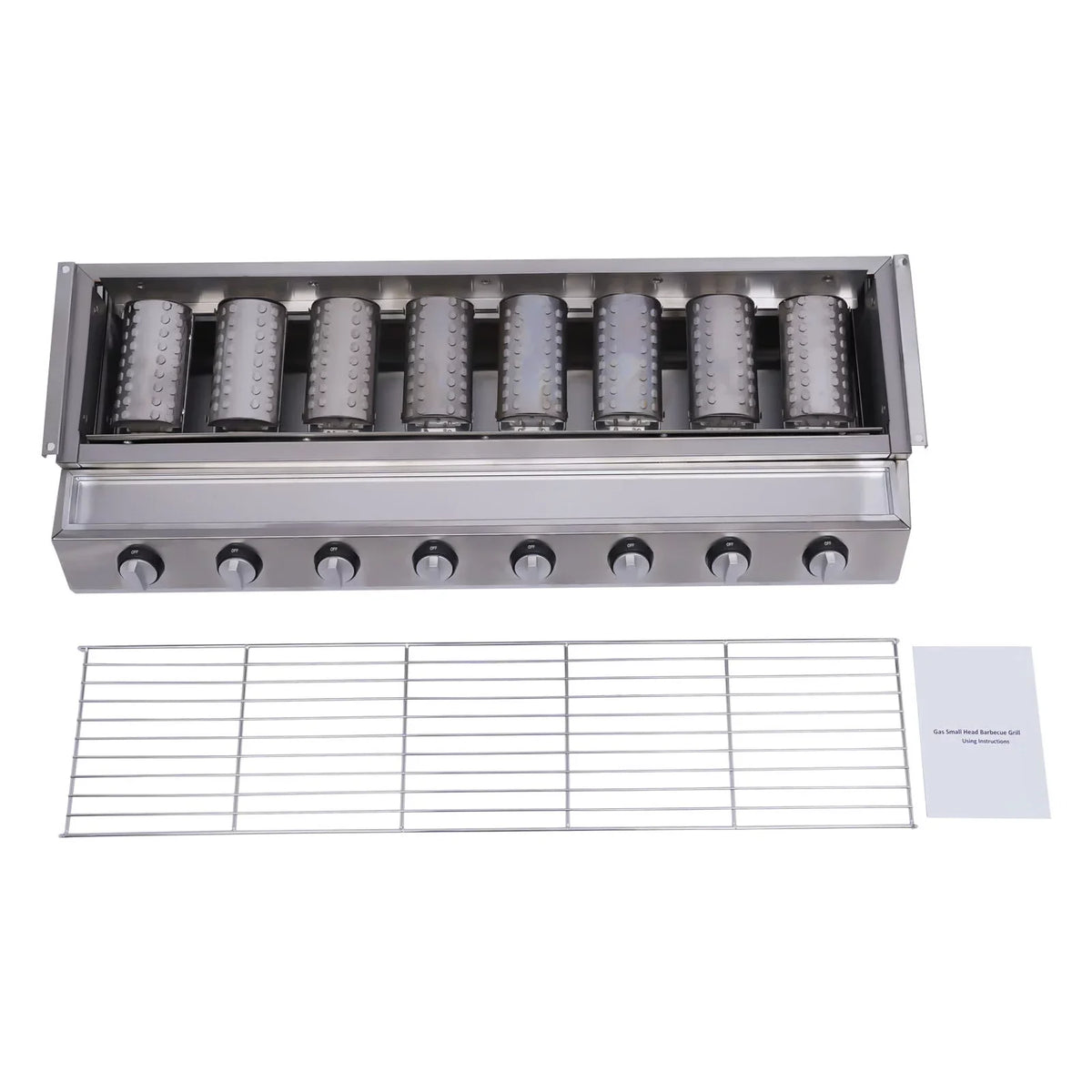 YIYIBYUS BBQ Grill Gas Barbecue Grill for Home Patio Garden Party Picnic, Stainless Steel - Exclusive Design