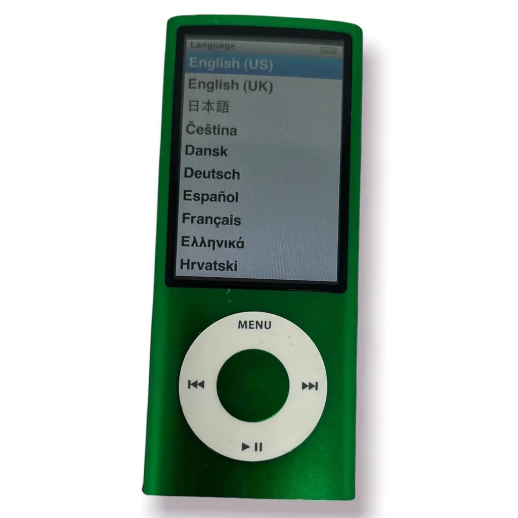 Apple iPod Nano 5th Generation 8GB Green Bundle, Like New - Exclusive Design