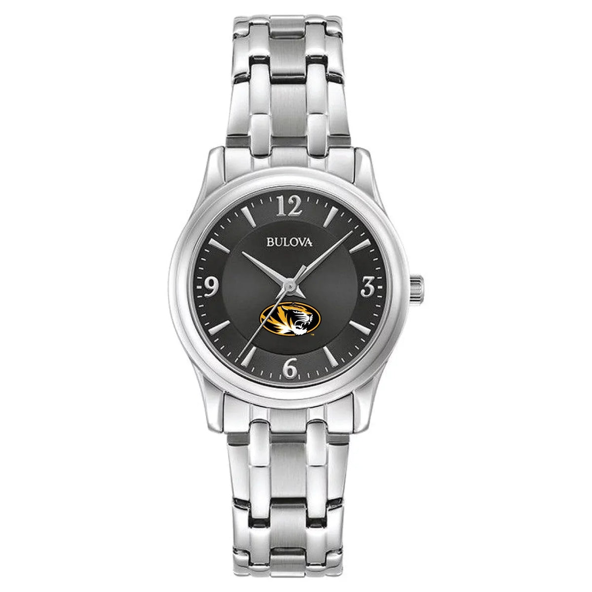 Women's Bulova Black Missouri Tigers Corporate Collection Stainless Steel Watch - Exclusive Design