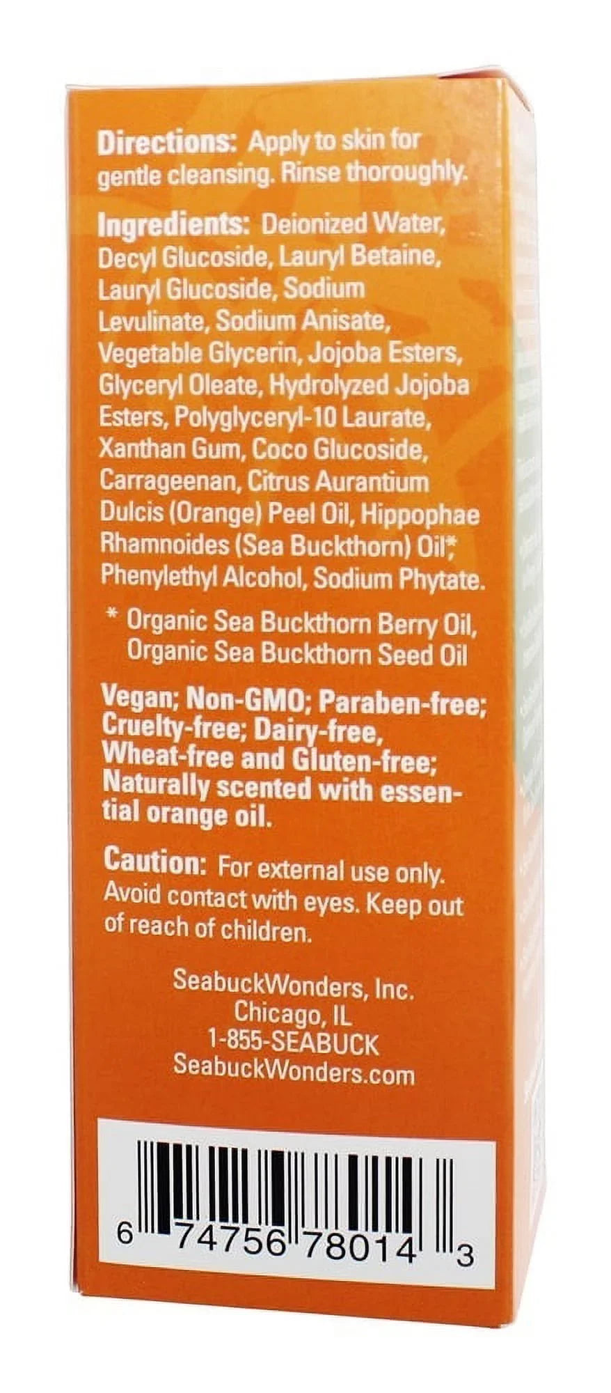 SeabuckWonders Himalayan Sea Buckthorn Exfoliating Facial Cleanser