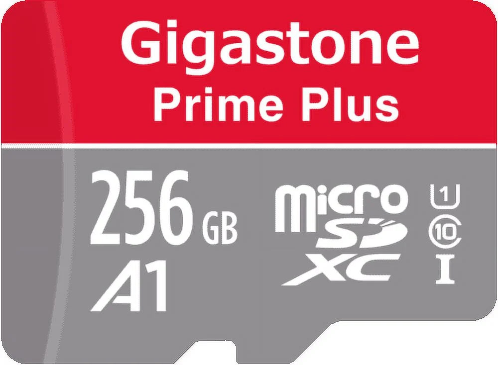 Stylish Gigastone 256GB Micro SD Card, Switch / GoPro Compatible Memory Card, UHS-I SDXC