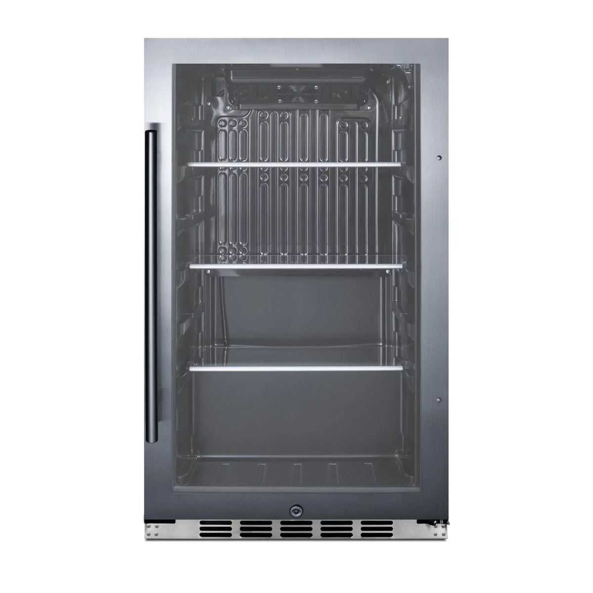 Summit 19-Inch 3.1 Cu. Ft. Shallow Depth Outdoor Compact Beverage Cooler - SCR1932BH34CSS