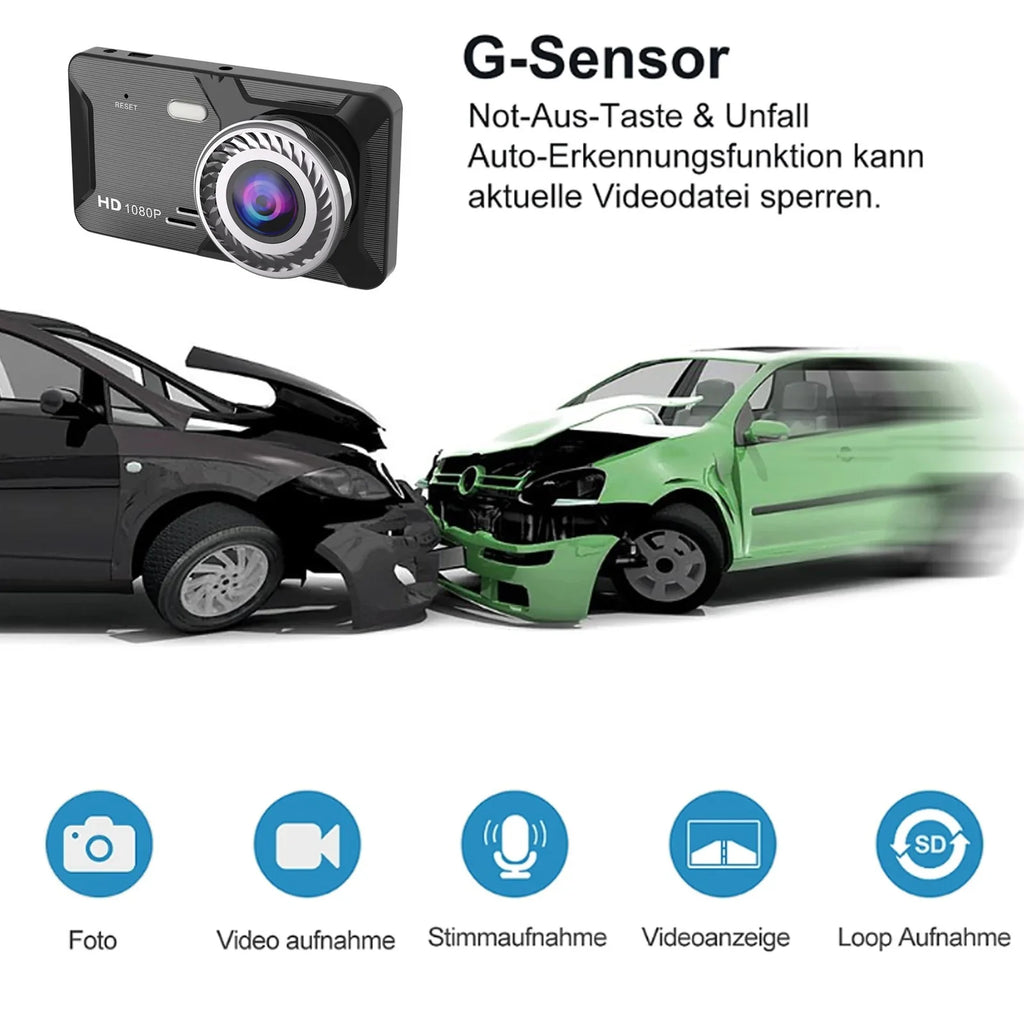 Hot Sale!!! 2 Channel Dual Dash Cam Infrared Night Vision, Front and Rear Inside1080P Dash Camera for Cars Dashcam, Two Way Car Camera with IR Night Vision Loop Recording G-Sensor Parking Monitor