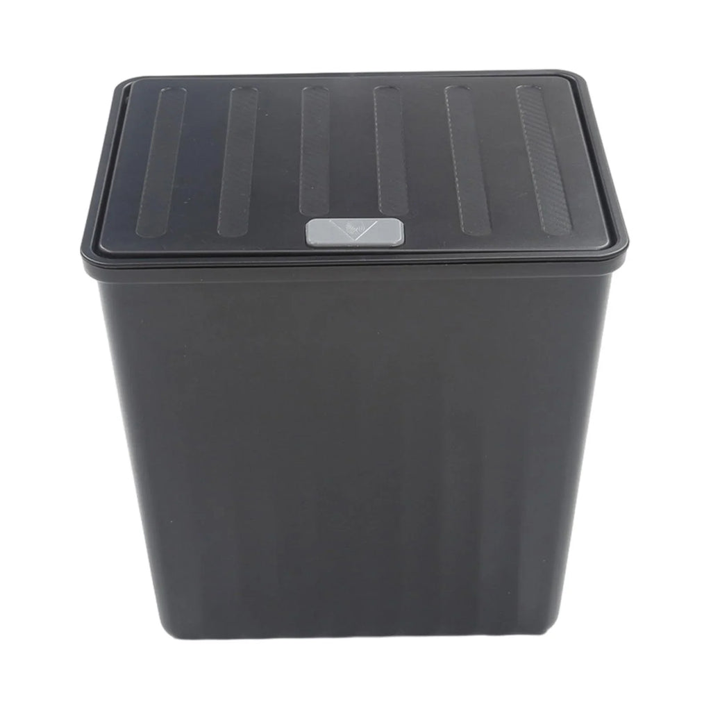 Stylish Car Trash Bin Backseat Storage Box Easy to Install with Lid Rear Center Console Organizer Car Seat Trash Can for Model Y