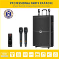 Singtronic BT-1500DSP Professional Rechargeable DSP 15" Karaoke Speaker With 2 UHF Wireless Mic.