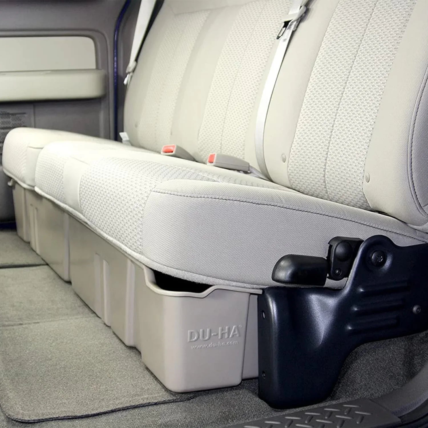 DU-HA 20096 DU-HA Underseat Storage; Incl. Gun Rack/Organizer; Vehicles w/o Factory Subwoofer; Gray; Fits select: 2013-2014 FORD F150 SUPER CAB, 2011-2012 FORD F150