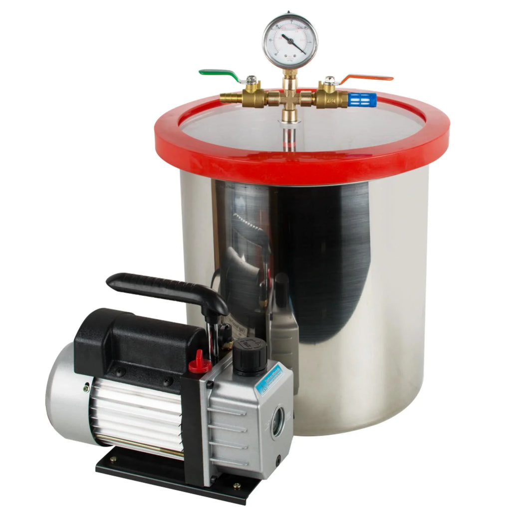 5 Gallon Vacuum Degassing Chamber Kit - Easily Remove Air Bubbles with Stainless Steel Silicone Machine and Powerful 3CFM Vacuum Pump - Exclusive Design