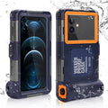 UrbanX Professional [15m/50ft] Swimming Diving Surfing Snorkeling Photo Video Waterproof Protective Case Underwater Housing for Cat S62 And all Phones Up to 6.9 Inch LCD with Lanyard - Exclusive Design
