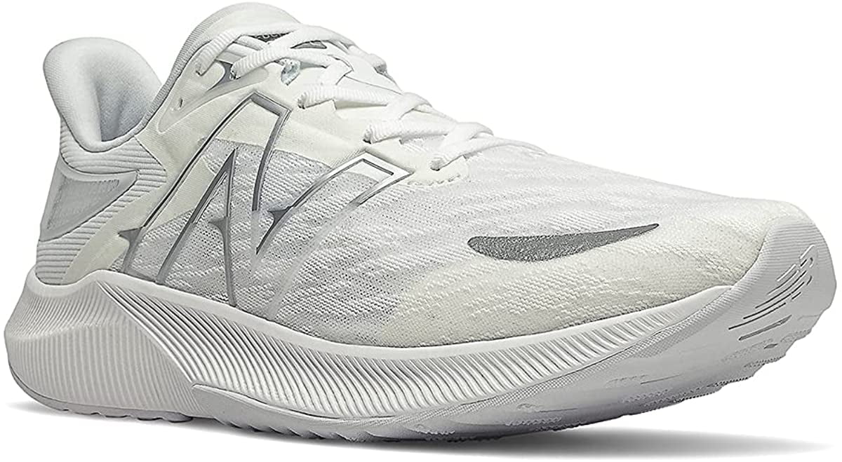 New Balance Mens FuelCell Propel V3 Speed Running Shoe 9.5 White/White - Exclusive Design