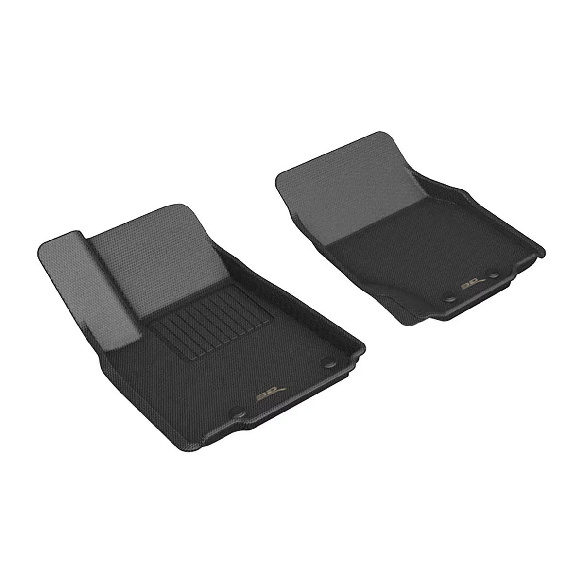 3D MAXpider KAGU Floor Mat (BLACK) compatible with JEEP GRAND CHEROKEE L 2022-2024 - Front Row