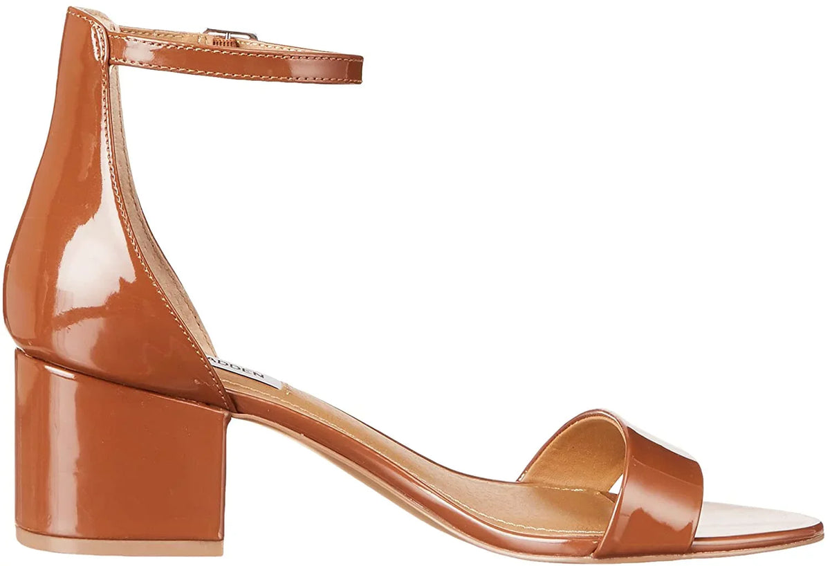 Stylish Steve Madden Womens Ireneew Wide Width Dress Sandal 6 Cognac Patent