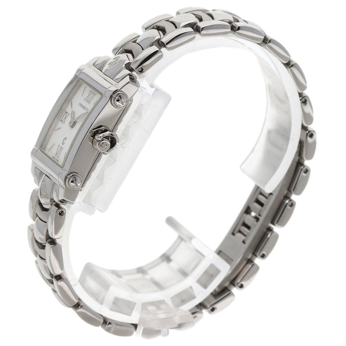 Stylish Pre-Owned Philippe Charriol Ref.9012911 Columbus Watch Stainless Steel/SS Ladies PHILIPPE CHARRIOL (Good)