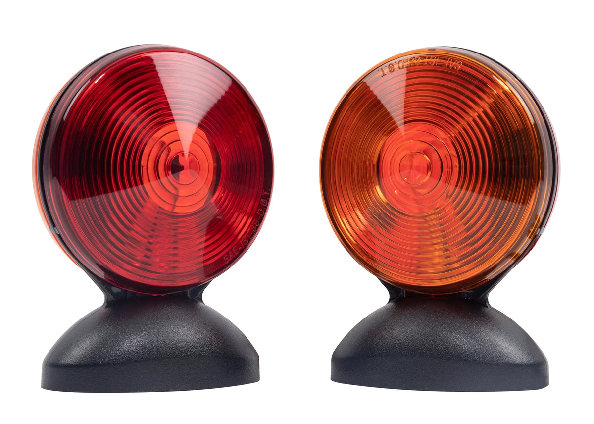Hopkins Towing Solutions Magnetic 2 Sided Towing Light Kit, C6300, Amber and Red - Exclusive Design