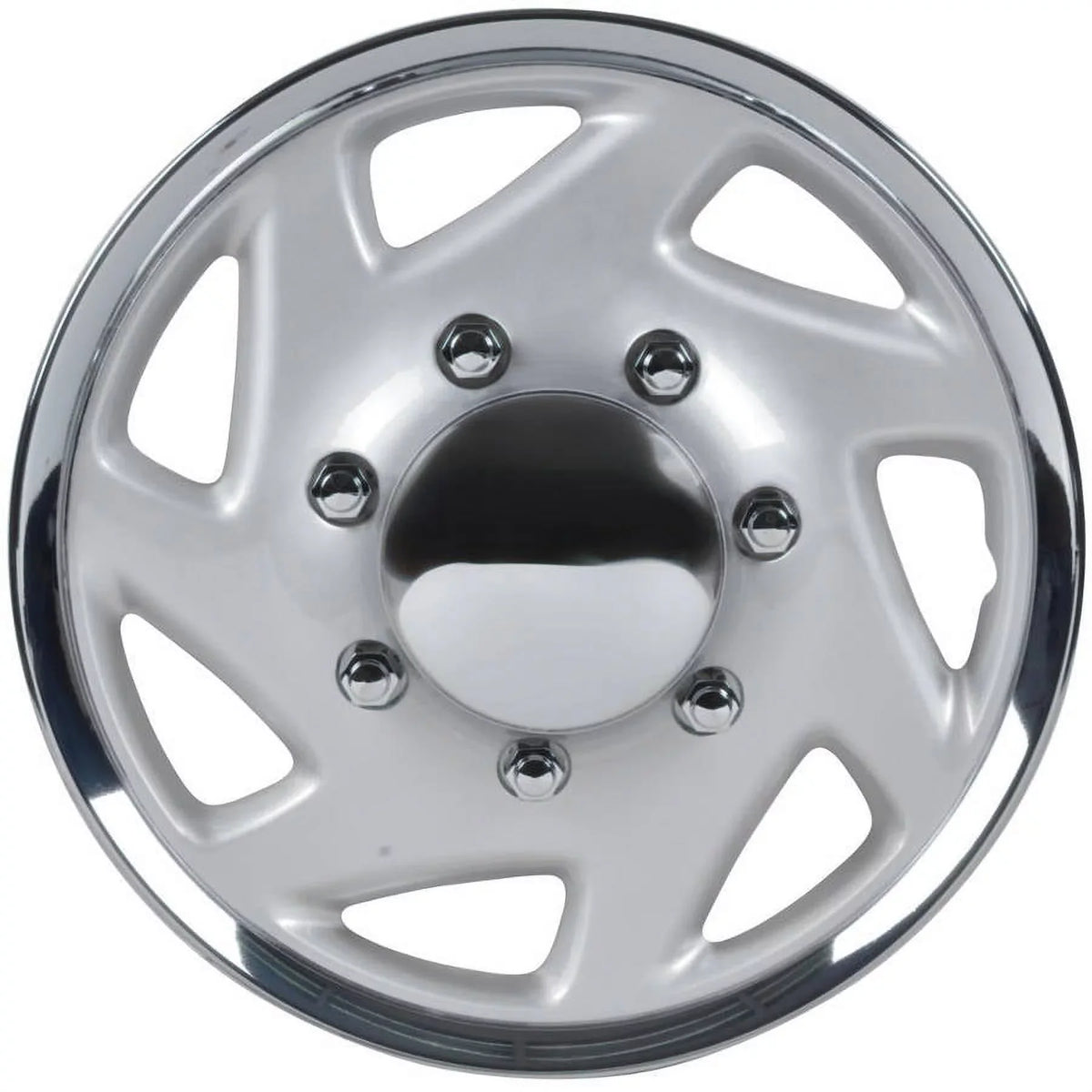 Stylish BDK Ford E-Series Style Hubcaps Wheel Cover, 16" Chrome Replica Cover, 4 Pieces
