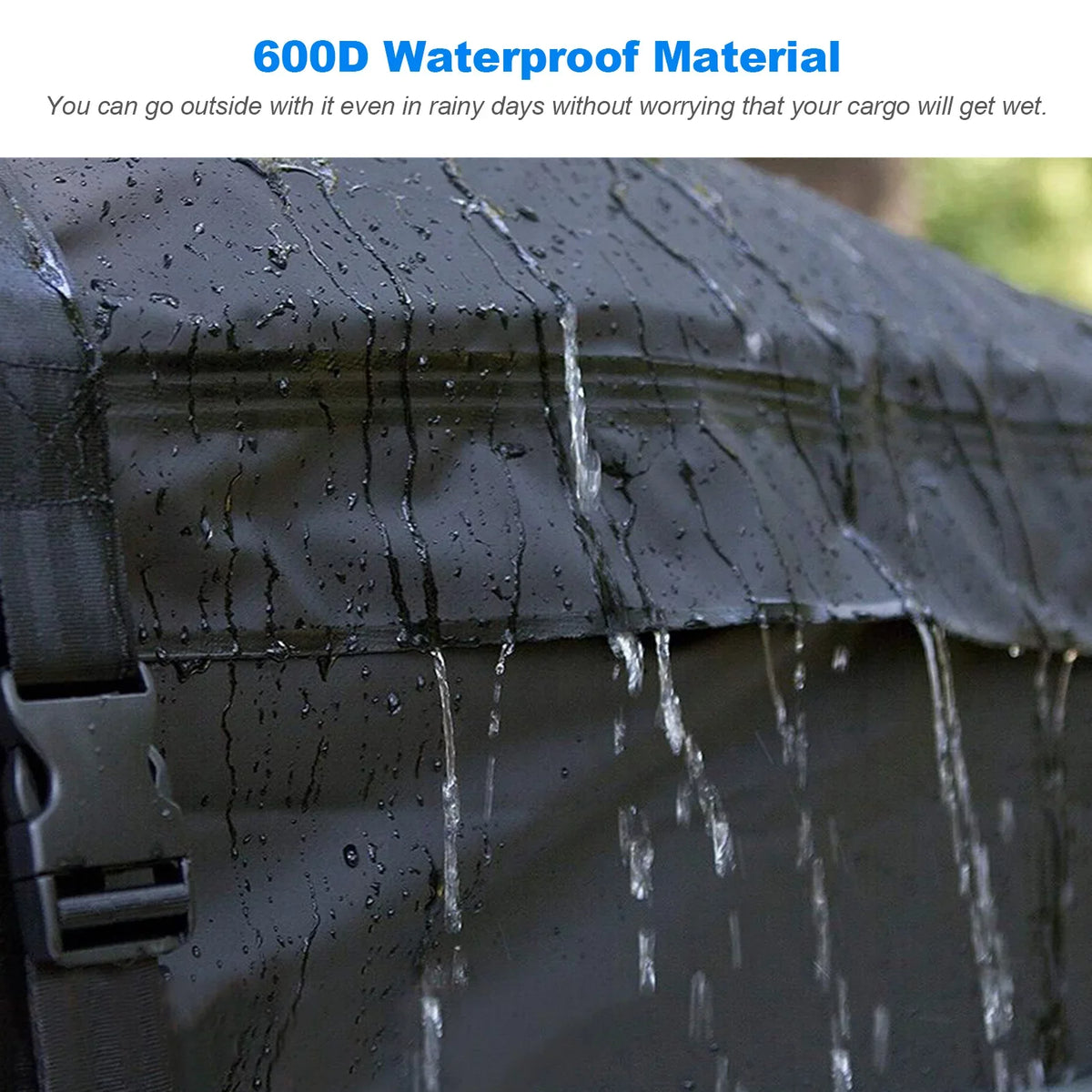 Htovila 600D Waterproof Cargo Bag Car Roof Cargo Carrier Universal Luggage Bag Storage Cube Bag for Travel Camping - Exclusive Design