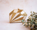 Different Craft India Royal designer handcrafted sea shell inlaid metal clutch bag for Women - Exclusive Design
