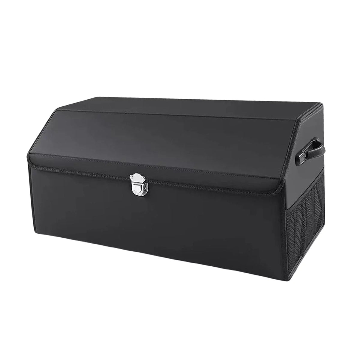 Stylish Car Trunk Organizer Dustproof with Handles Foldable Car Storage Box Bin for Cars L