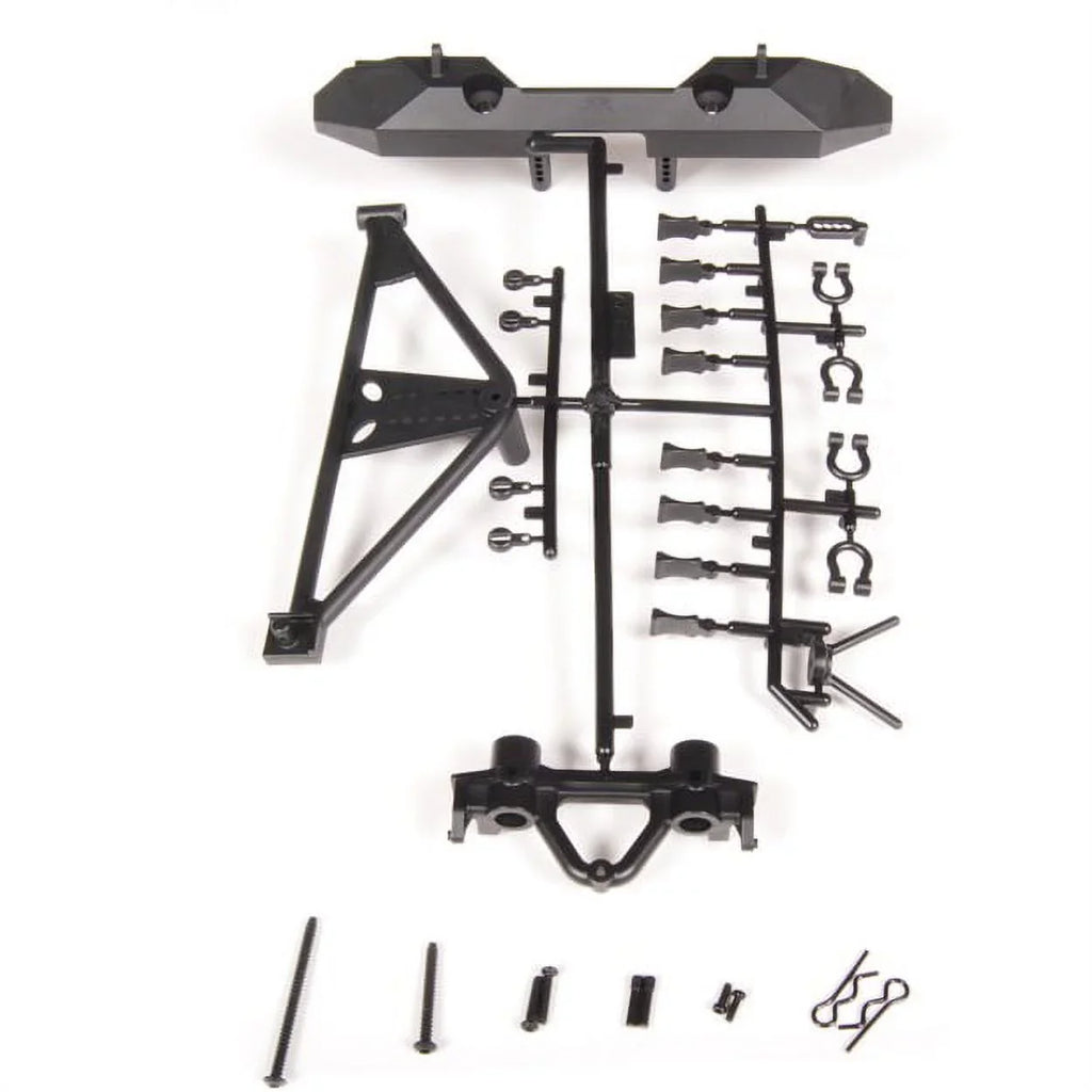 Axial AX80126 RrBumper/TireCarrierSCX10/Poison Spyder/JK AXIC4349 Electric Car/Truck Option Parts