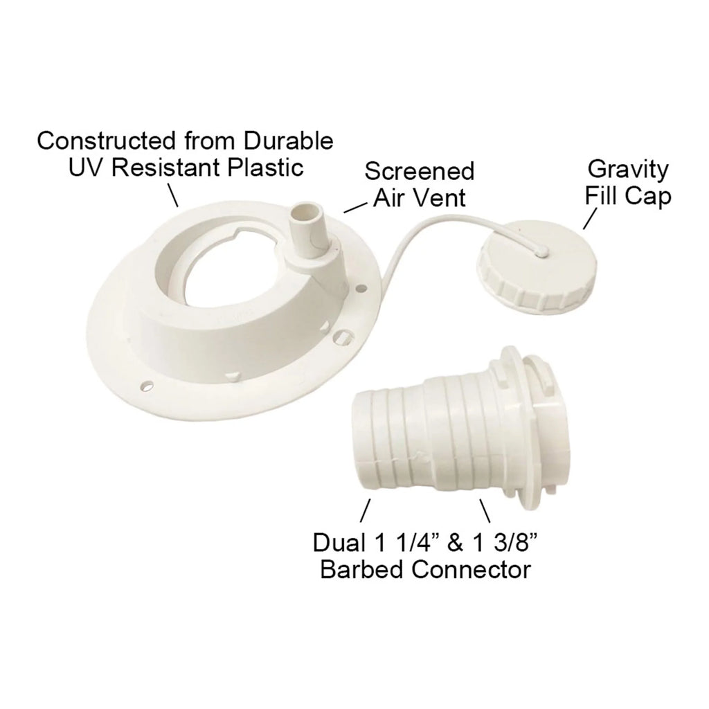 Fresh Water Tank Accessory Hose Connection Kit - RV, Concession, Trailer, Camper