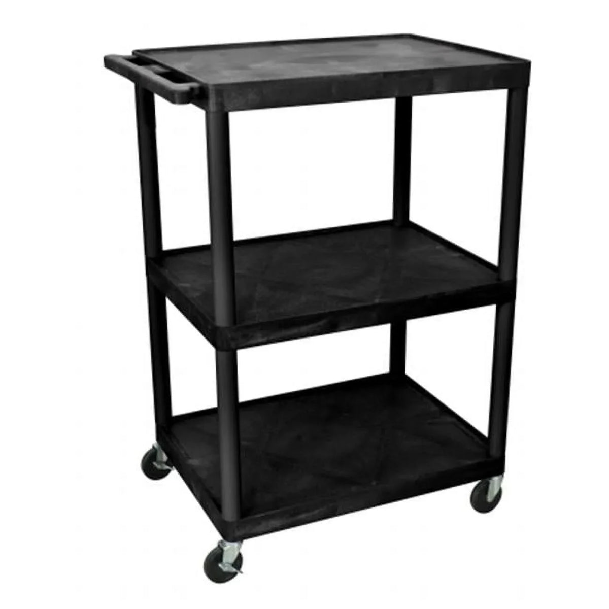 Stylish Luxor LP48E-B 48'' Tall Shelf Plastic Table