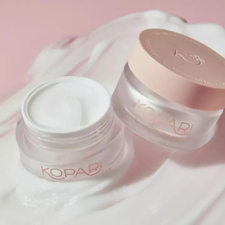 Stylish Kopari Peptide Glow Hydrating Cream Face Moisturizer, Supports Anti Aging, Helps Smooth Fine Lines and Wrinkles, Lightweight Moisturizing Face Lotion, Boosts Collagen, Cruelty Free, Vegan, 1.7 Fl Oz