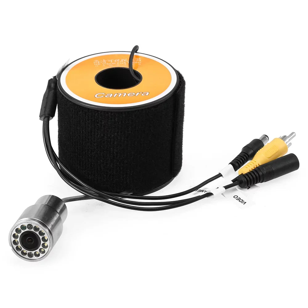 Dazzduo Fishing Camera,Ice Camera 15m/30m/50m Camera 12 LEDs Camera Shape Boat Ice 1200TVL Camera 15m/30m/50m Cable Fish Shape Boat Boat Ice Camera Waterproof 1200TVL Camera 12 Waterproof Fish Shape