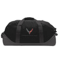 Next Generation C8 Corvette Eddie Bauer Duffle with Cross Flags Logo - Black