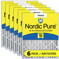 Nordic Pure 20x20x4 (3 5/8) Pleated MERV 10 Air Filters 6 Pack - Exclusive Design