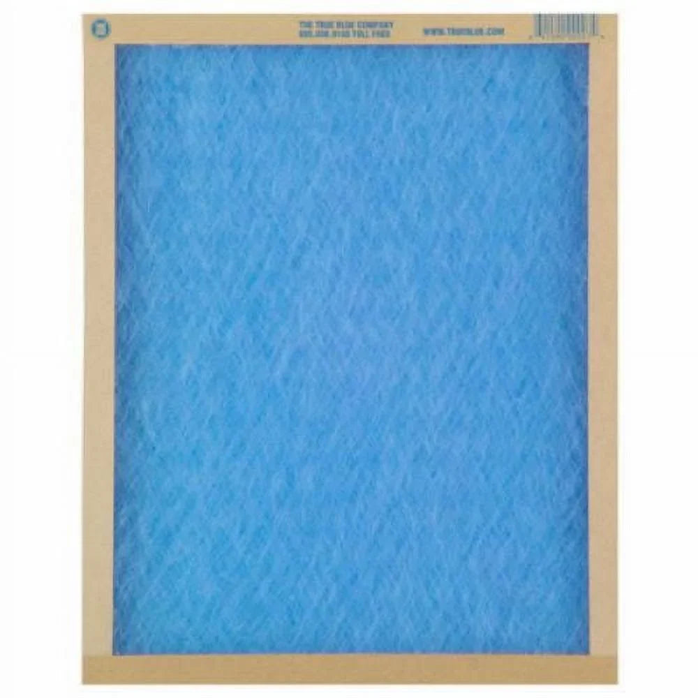 True Blue 112301 12" x 30" x 1" Flat Panel Spun Fiberglass Disposable Furnace Air Filter MERV 2 - Quantity of 12 - Exclusive Design
