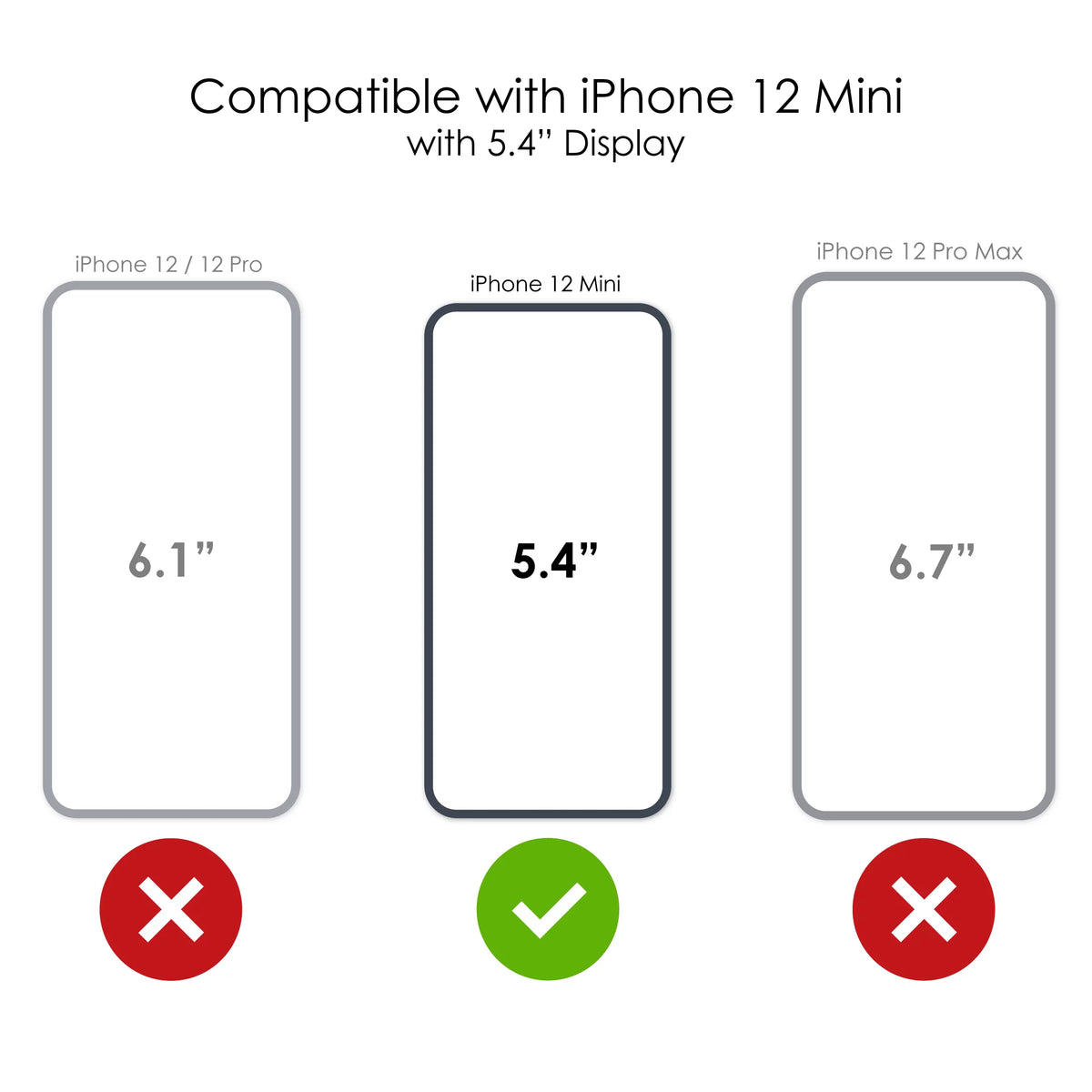 DistinctInk Clear Shockproof Hybrid Case for iPhone 12 MINI (5.4" Screen) - TPU Bumper Acrylic Back Tempered Glass Screen Protector - CEO,000,000 Entrepreneur 3 commo