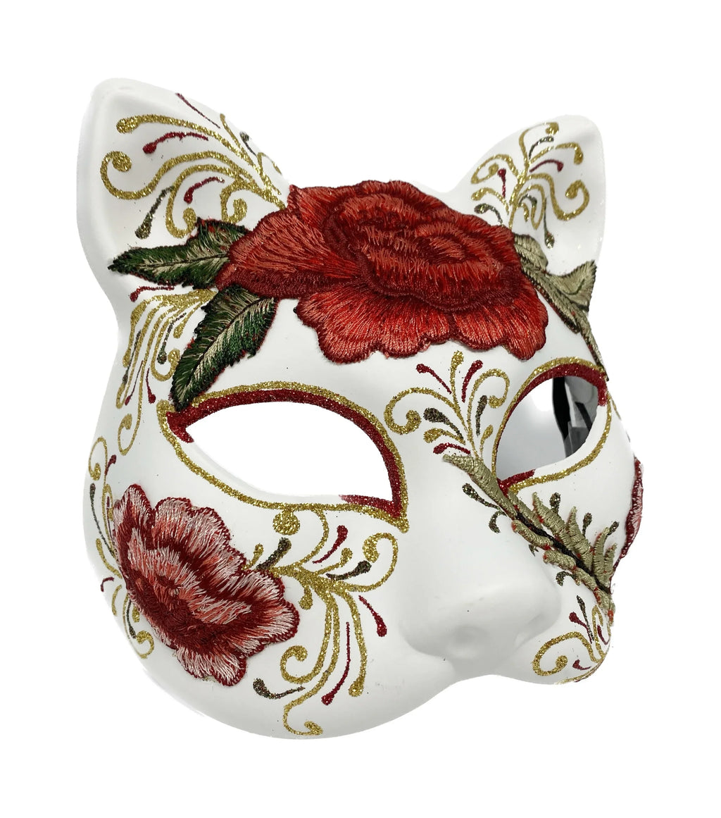 Steampunk Masquerade Mask For Women Lady Halloween Cat Costume Cosplay Party Mardi Gras Ball Mask